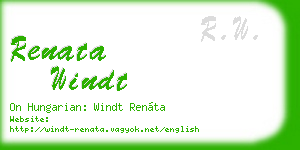renata windt business card