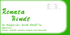 renata windt business card